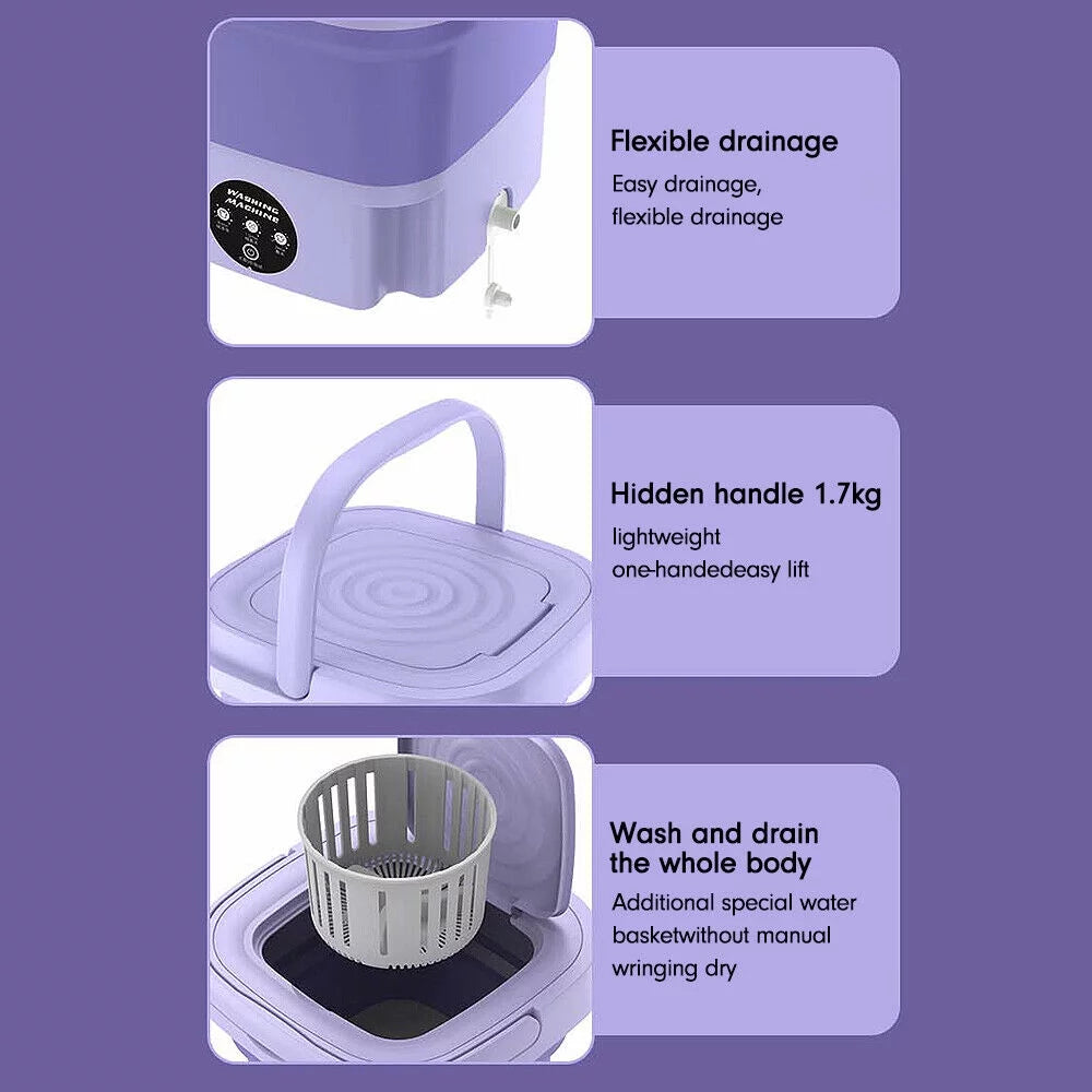 Portable Folding Washing Machine 8L M664390