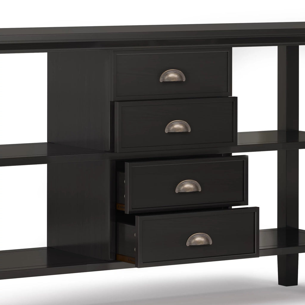 Solid Wood 54 in Wide Console Sofa Table J79743