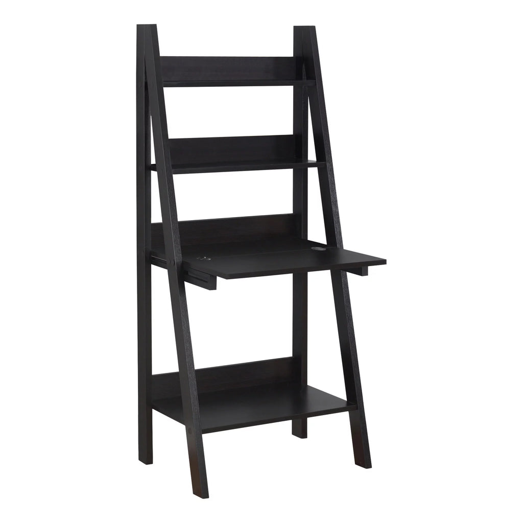 61" Coffee Brown Ladder Computer Desk O114