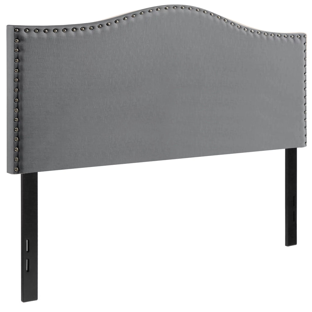 Upholstered Headboard, Full, Gray X98466