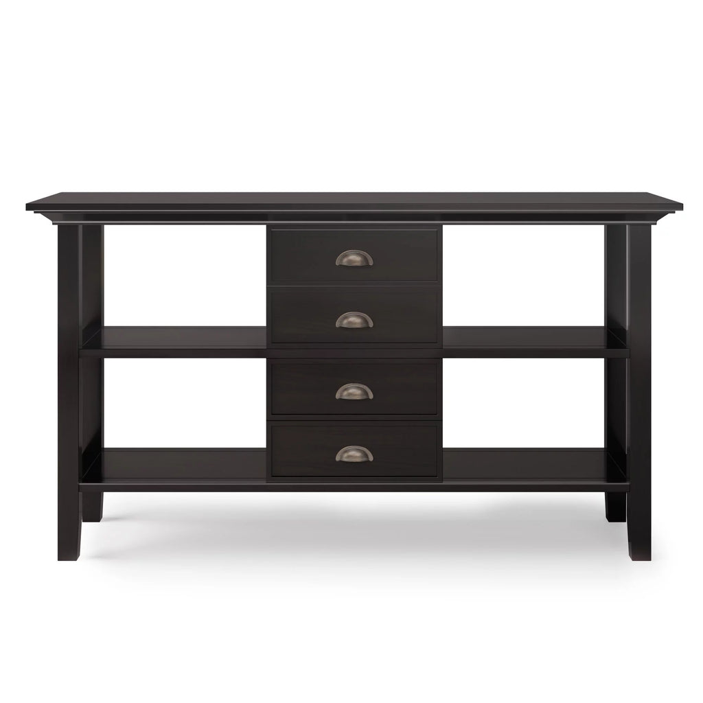 Solid Wood 54 in Wide Console Sofa Table J79743