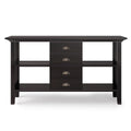 Solid Wood 54 in Wide Console Sofa Table J79743