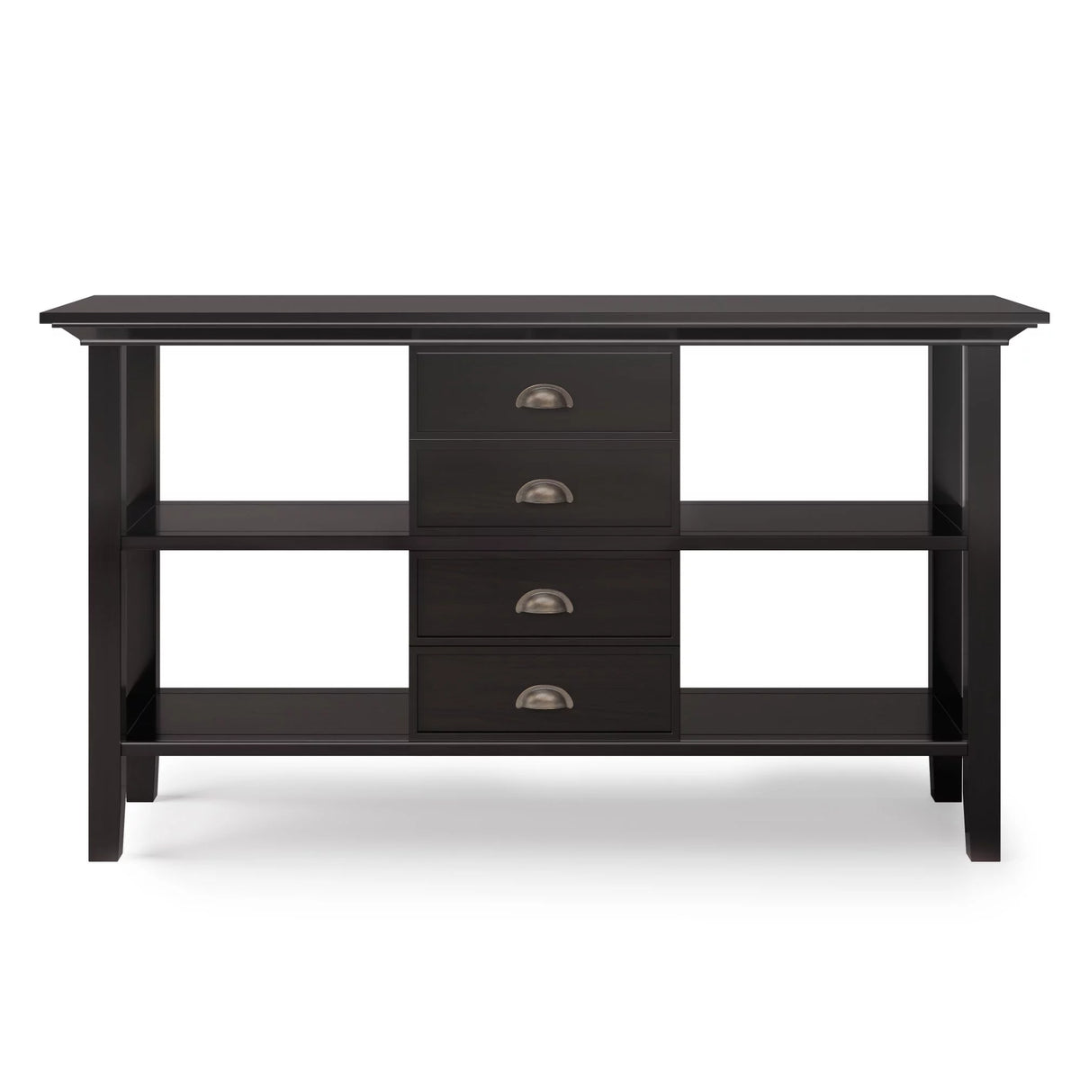 Solid Wood 54 in Wide Console Sofa Table J79743