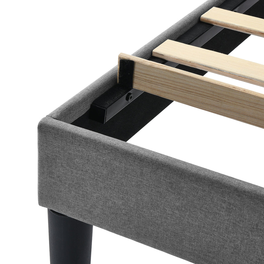 Queen Size Bed Frame Light Gray L99243