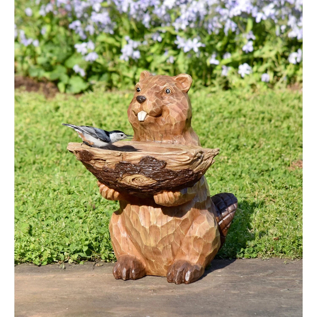 Carved Resin Birdbath R349271