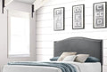 Upholstered Headboard, Full, Gray X98466